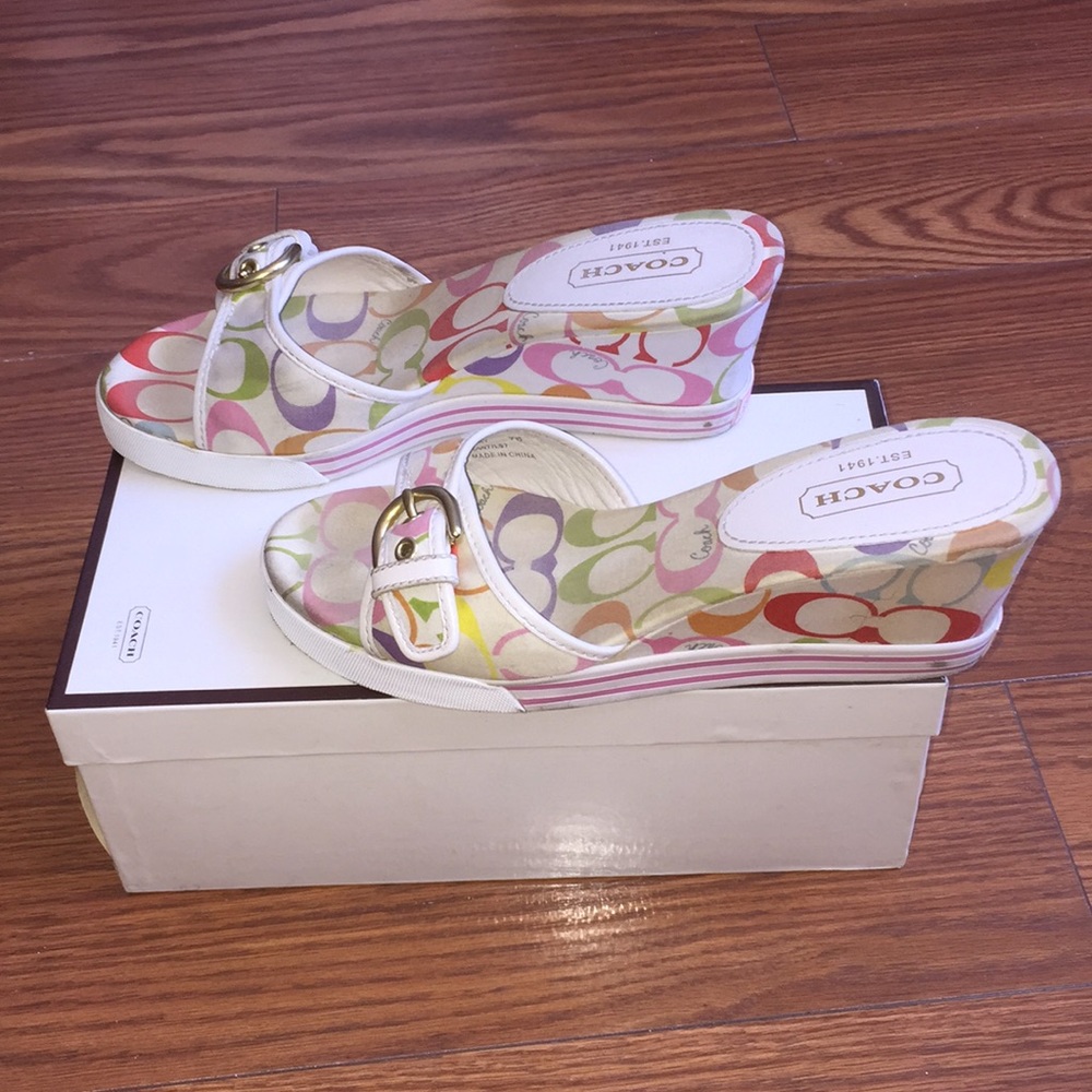 Coach Perry multi color Wedge